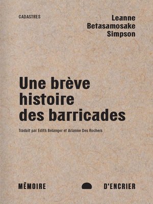 cover image of Une brève histoire des barricades